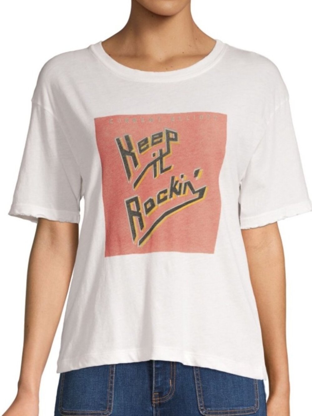Current/Elliot Keep it Rockin Cheat Tee Size 0